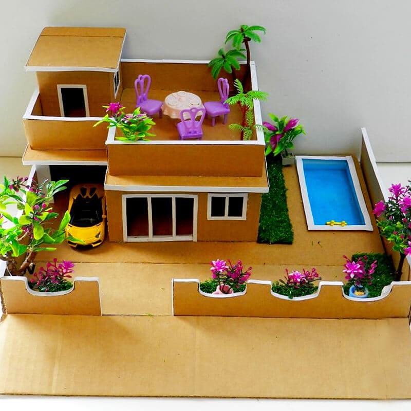 cardboard house 16
