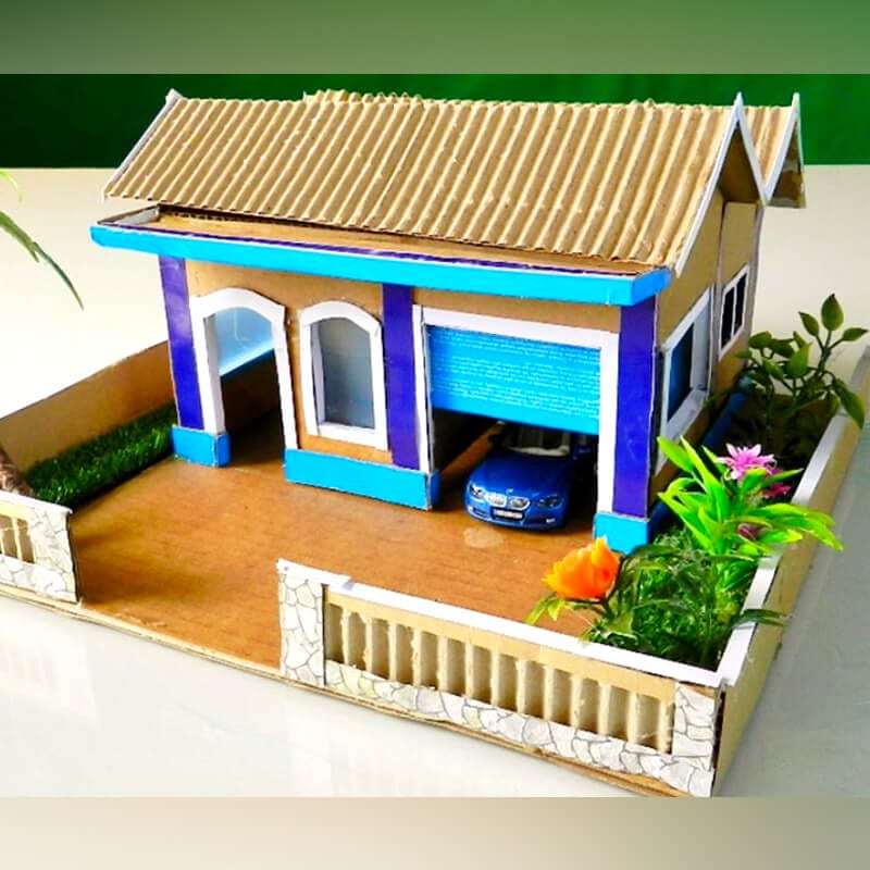 cardboard house 36