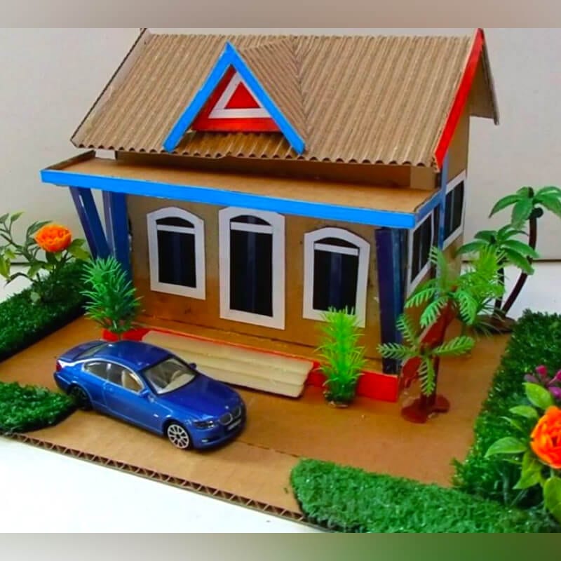 cardboard house 44