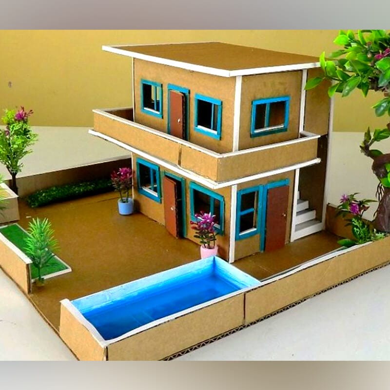 cardboard house 46