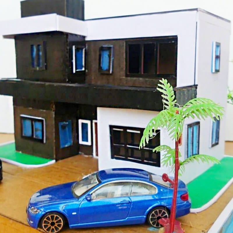 cardboard house 54