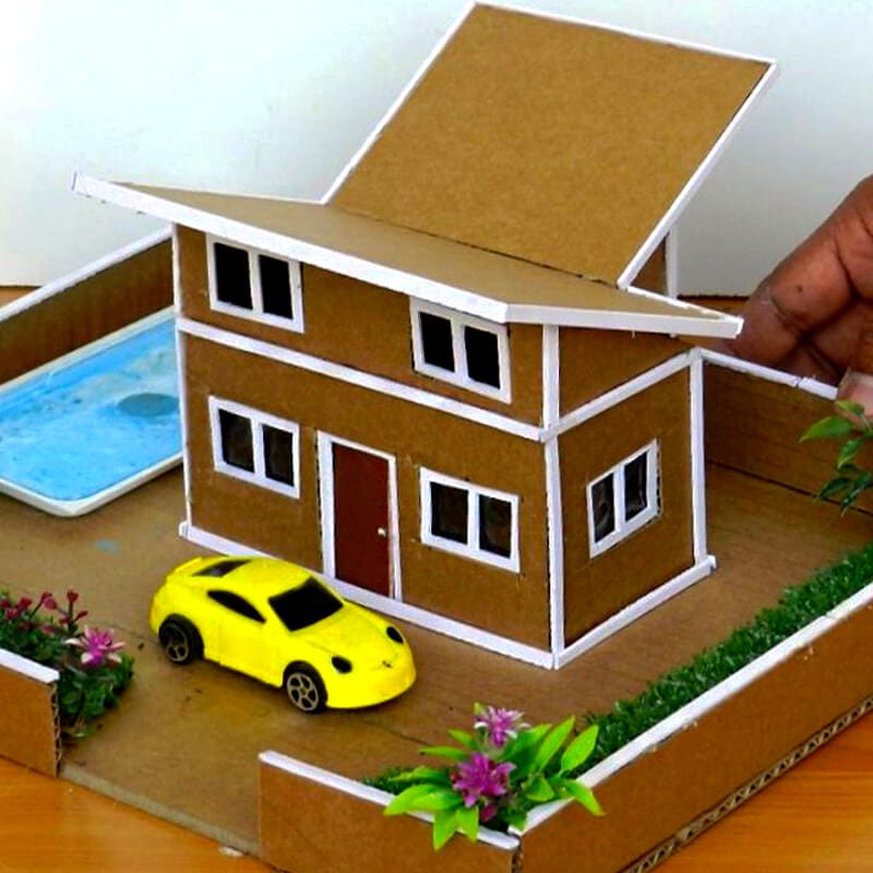 cardboard house 61