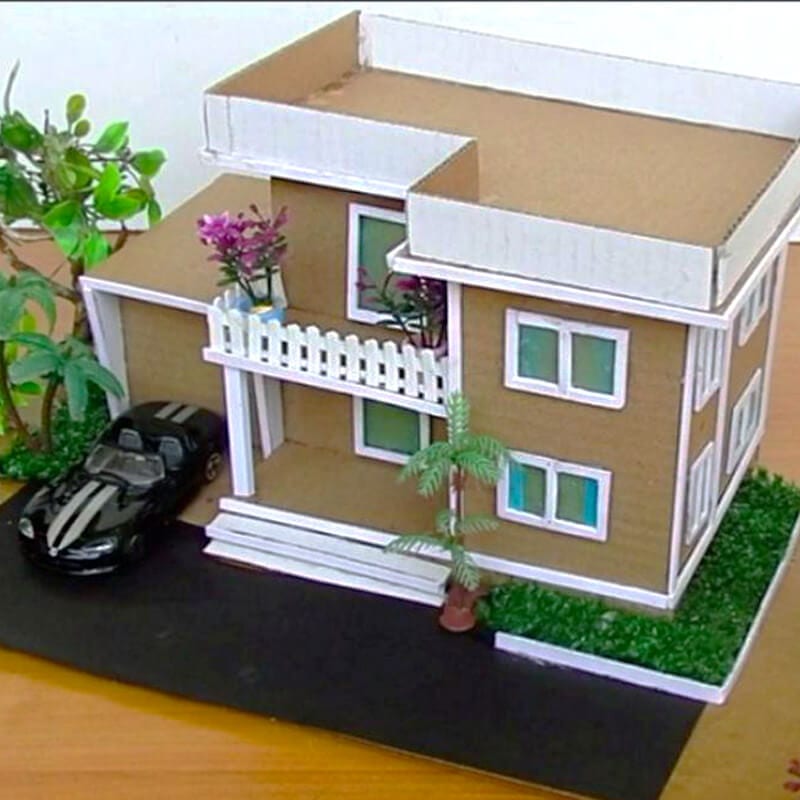 cardboard house 74