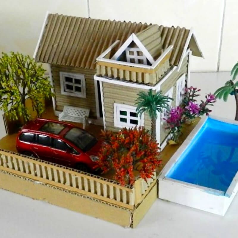 cardboard house 82