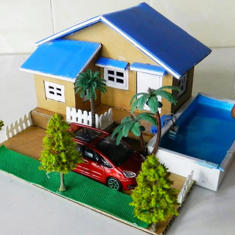 cardboard house 84