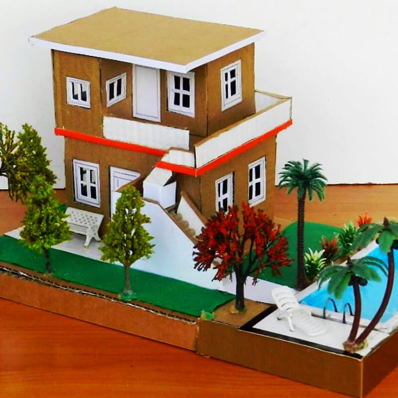 cardboard house 85