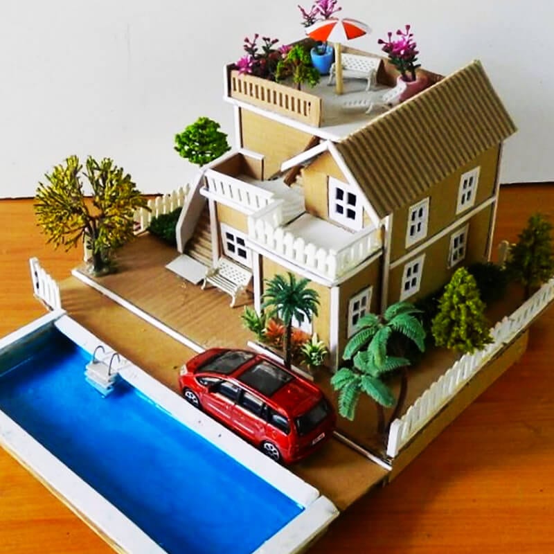 cardboard house 86
