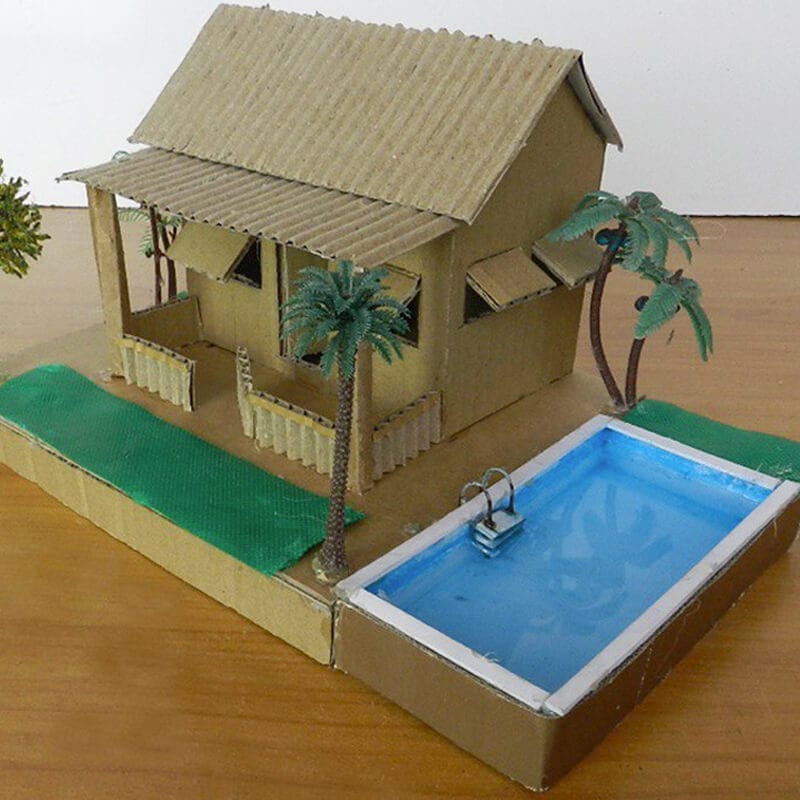 cardboard house 96