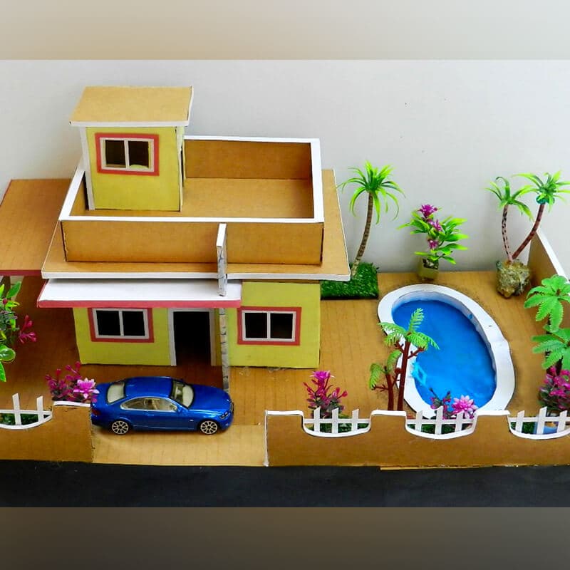 cardboard villa house 19