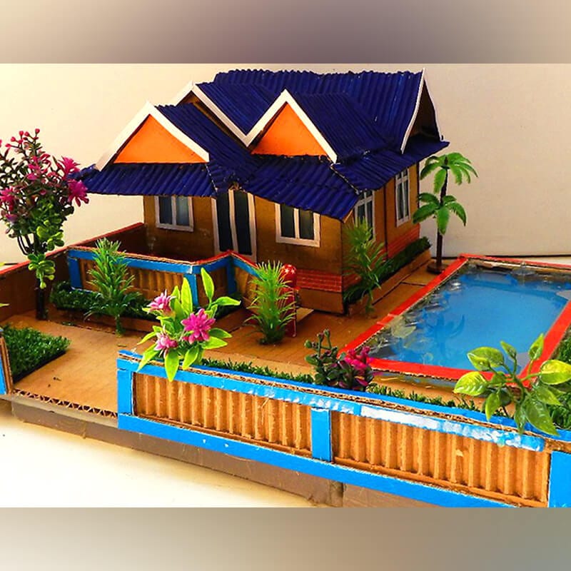 cardboard villa house 35