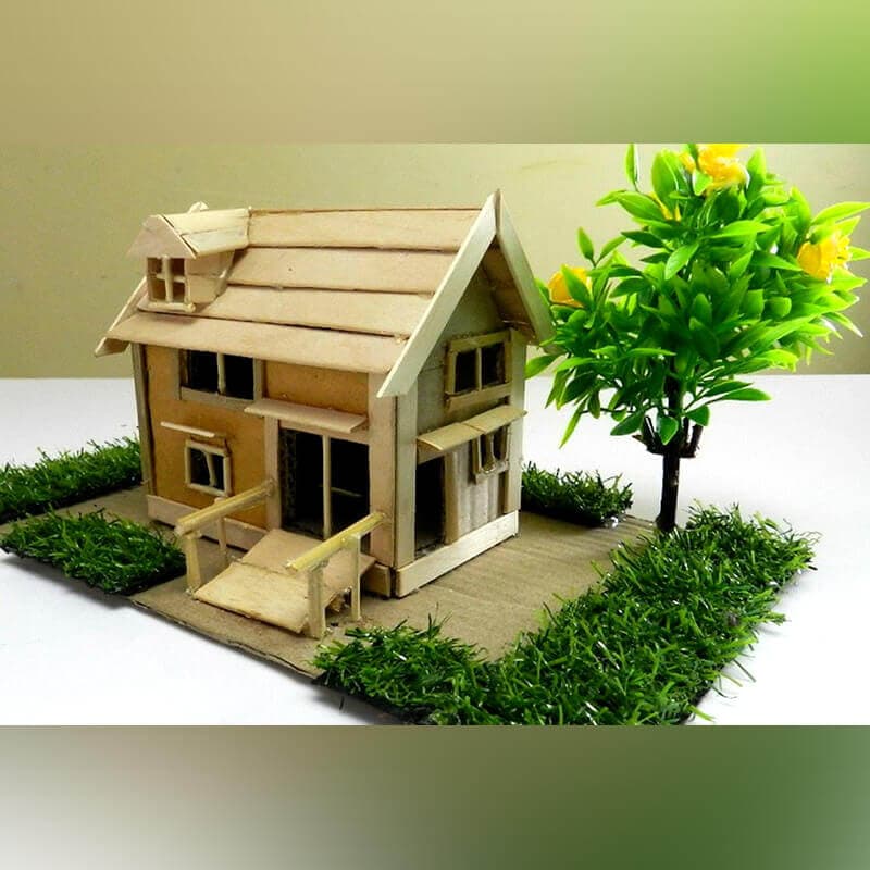 11 popsicle stick house 10