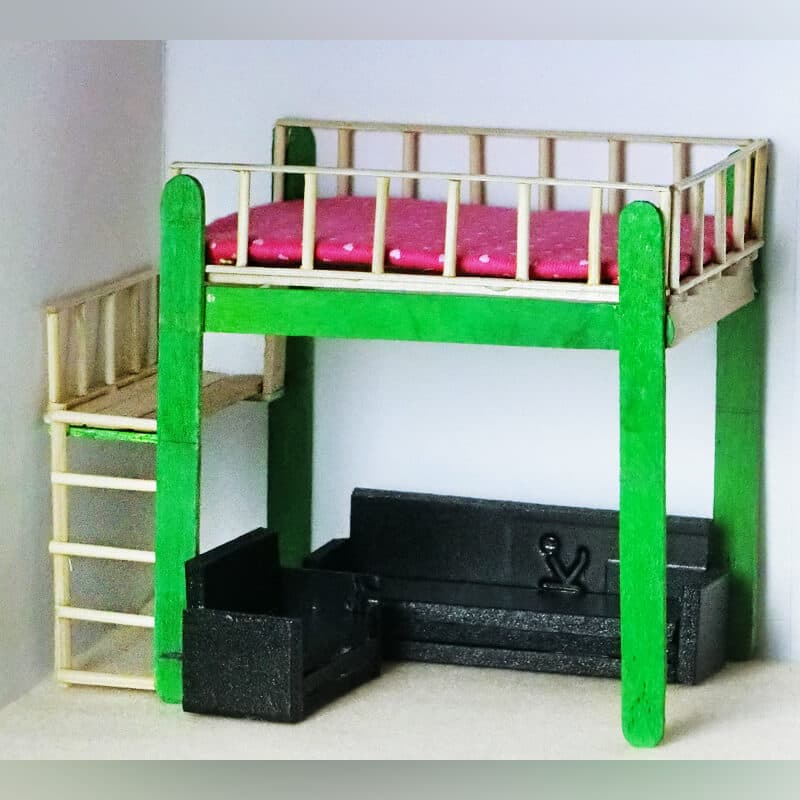 14 popsicle stick bed 10