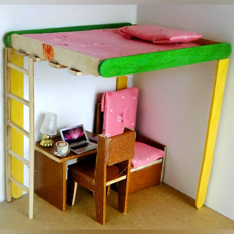15 popsicle stick bed 13