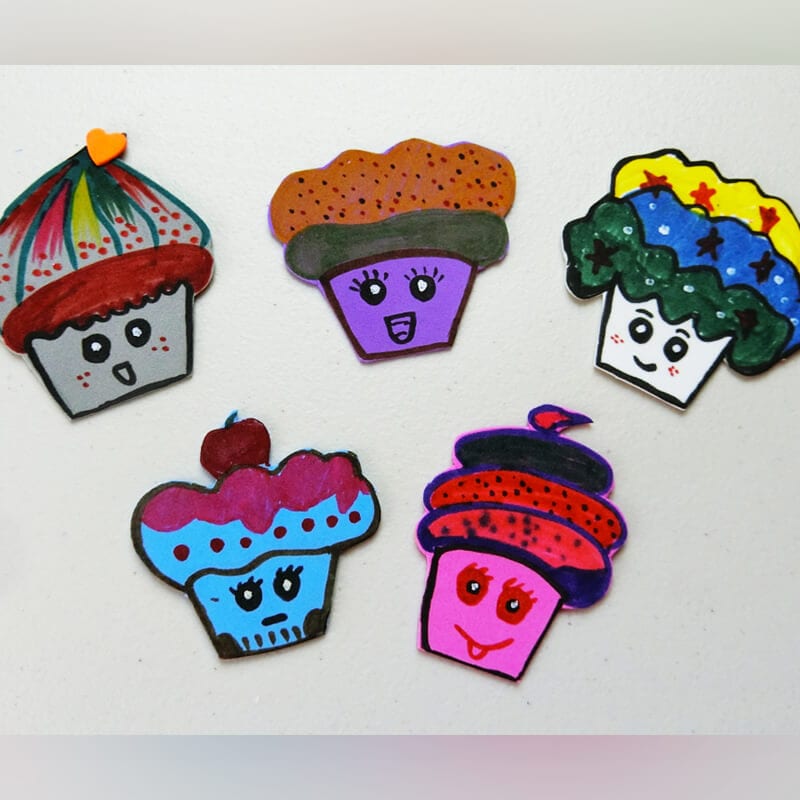 cupcake foam craft kid 8
