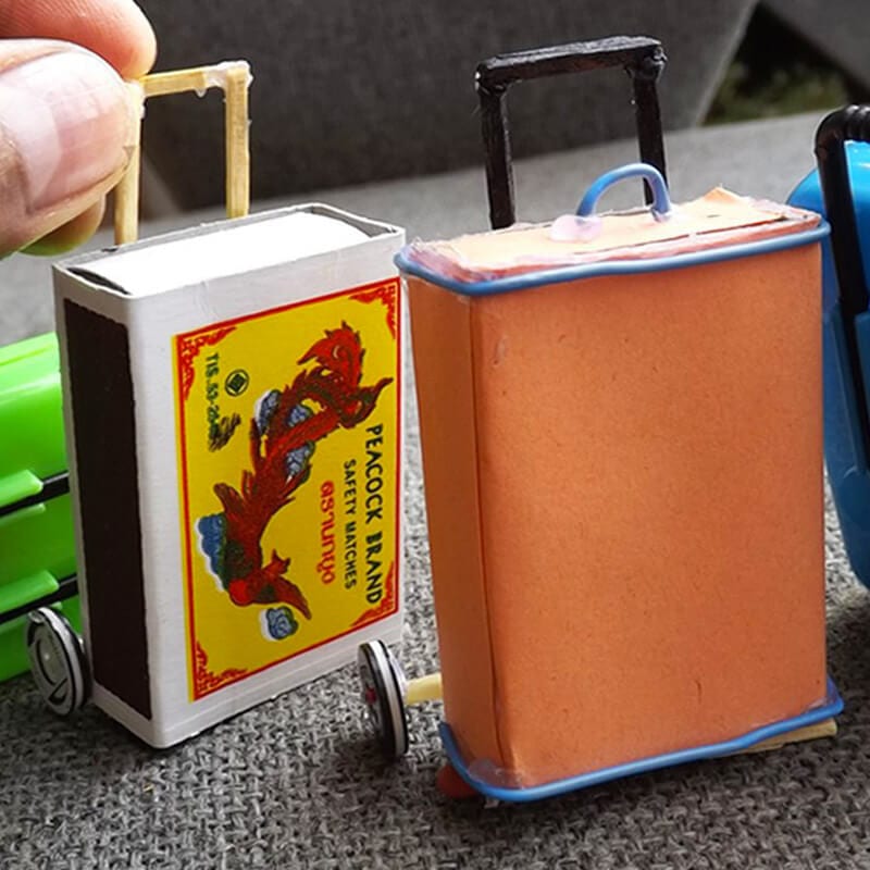 miniature bag from match box 7
