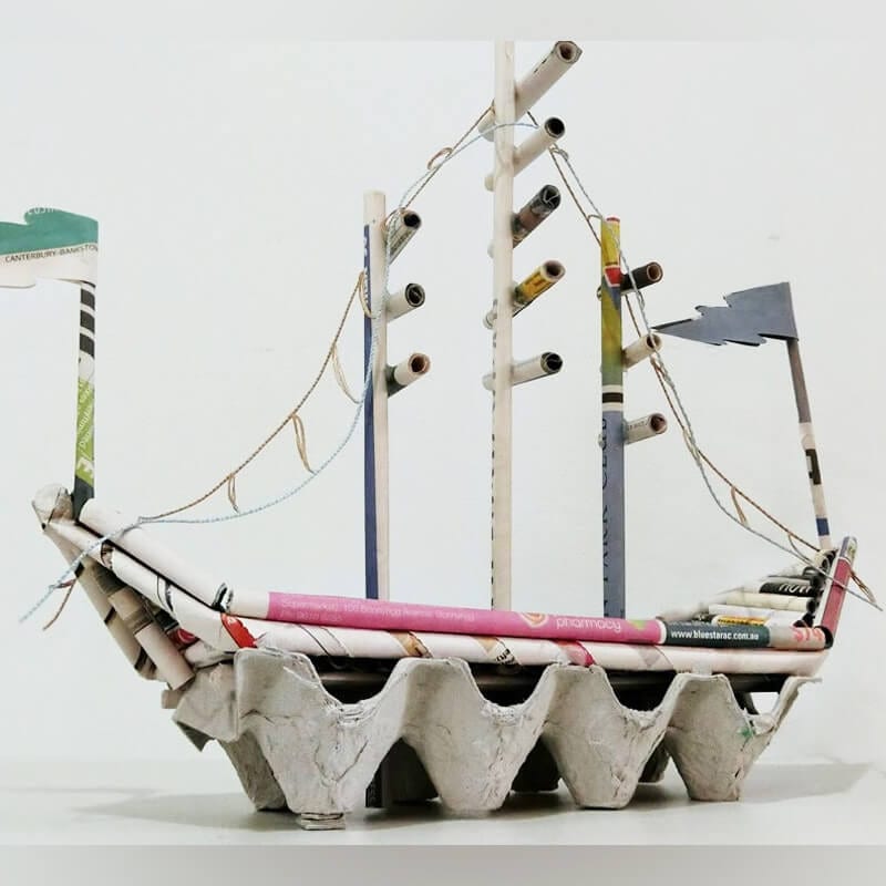 newspaper craft ship 22
