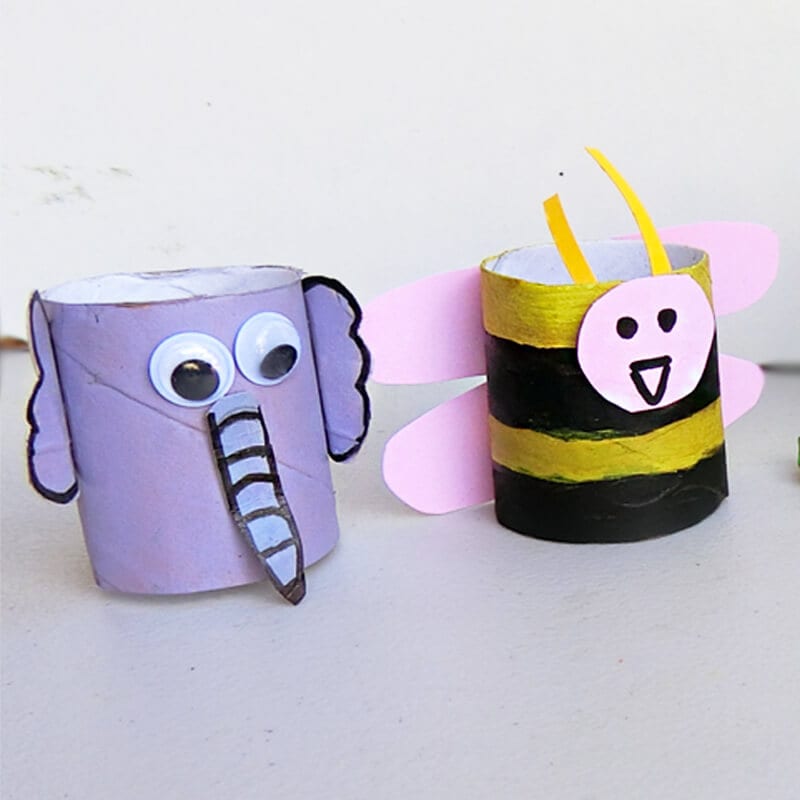 paper roll animal kid 21