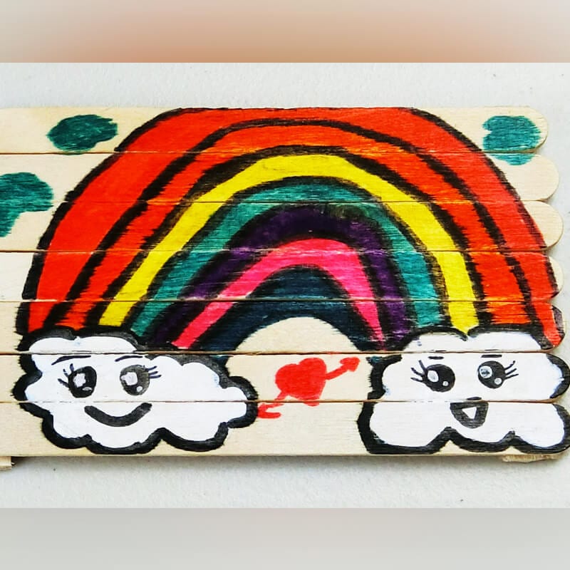 popsicle stick coaster craft kid 27