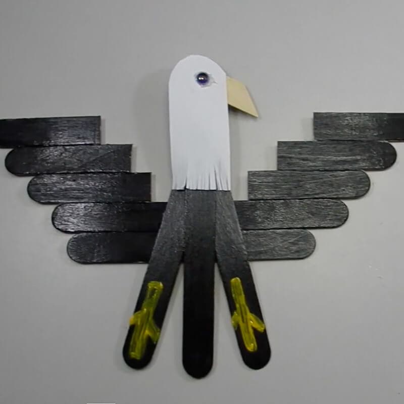 popsicle stick eagle 8