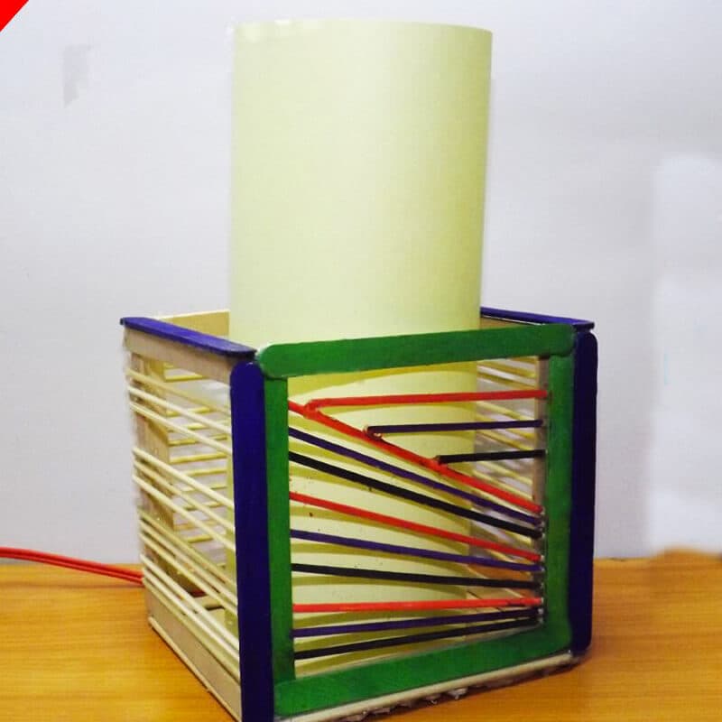 popsicle stick night lamp 13