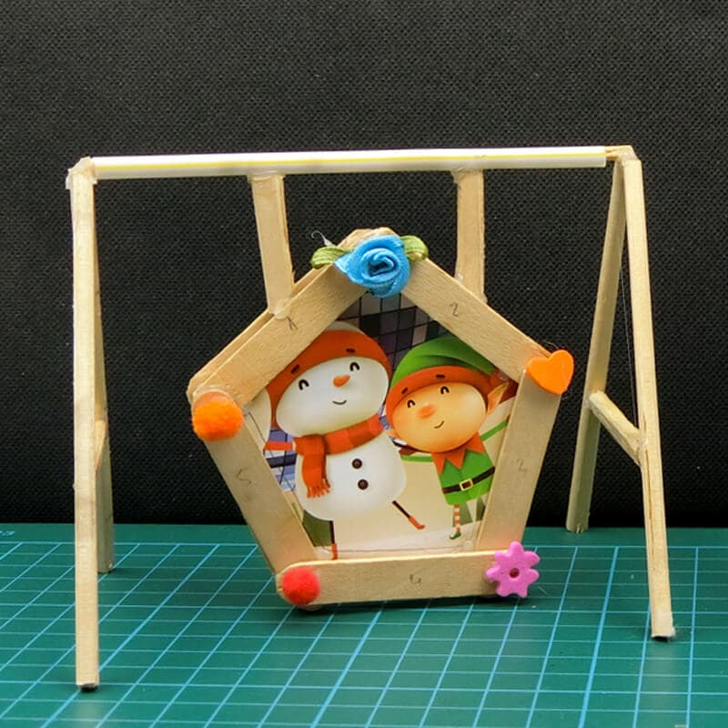 popsicle stick photo frame 18