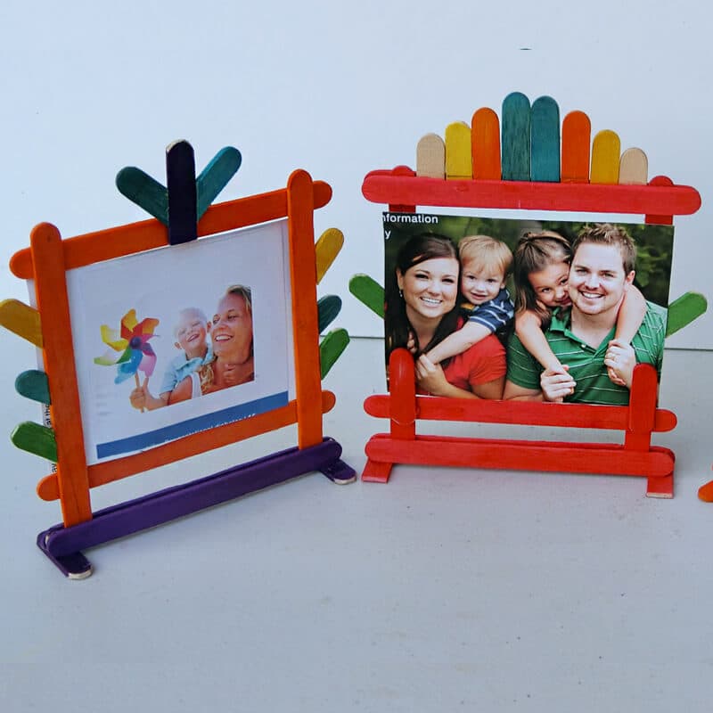 popsicle stick photo frames 19