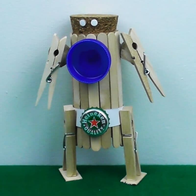 popsicle stick robot 28