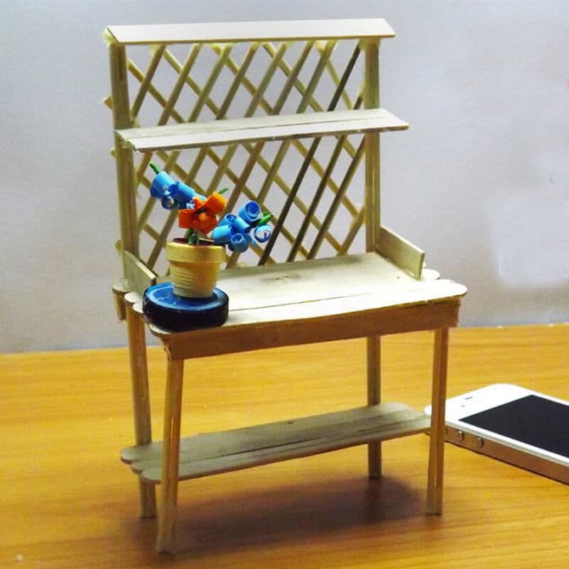 popsicle stick shelf 22