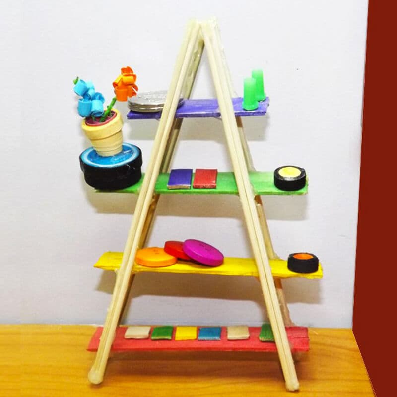 popsicle stick shelf 25