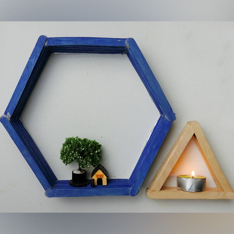 popsicle stick shelf 26