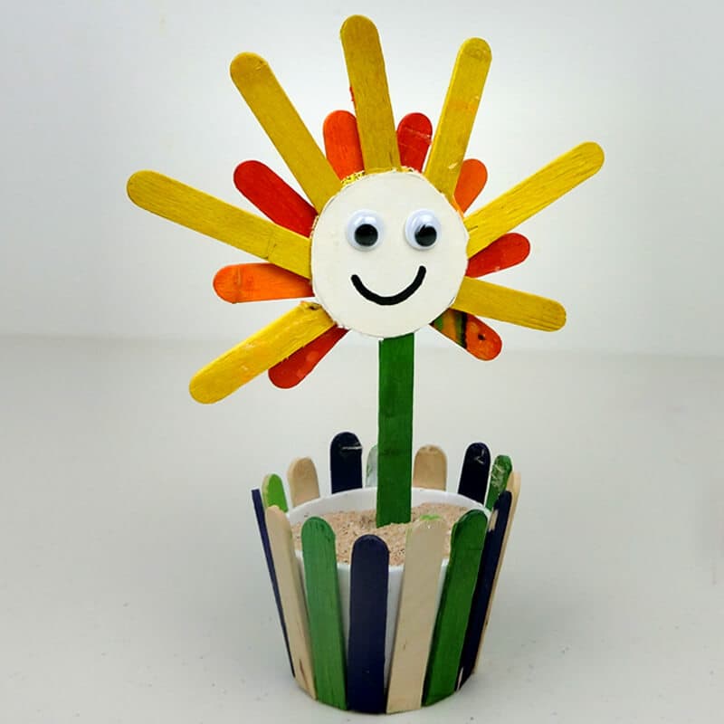 popsicle stick sunflower 28