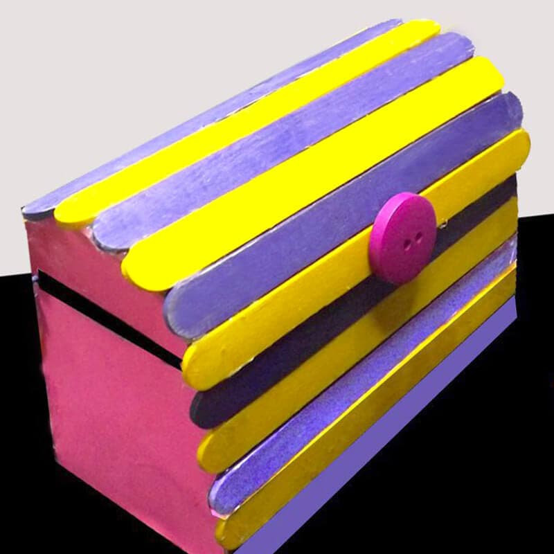 popsicle stick treasure chest 29