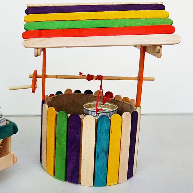 popsicle stick well 32