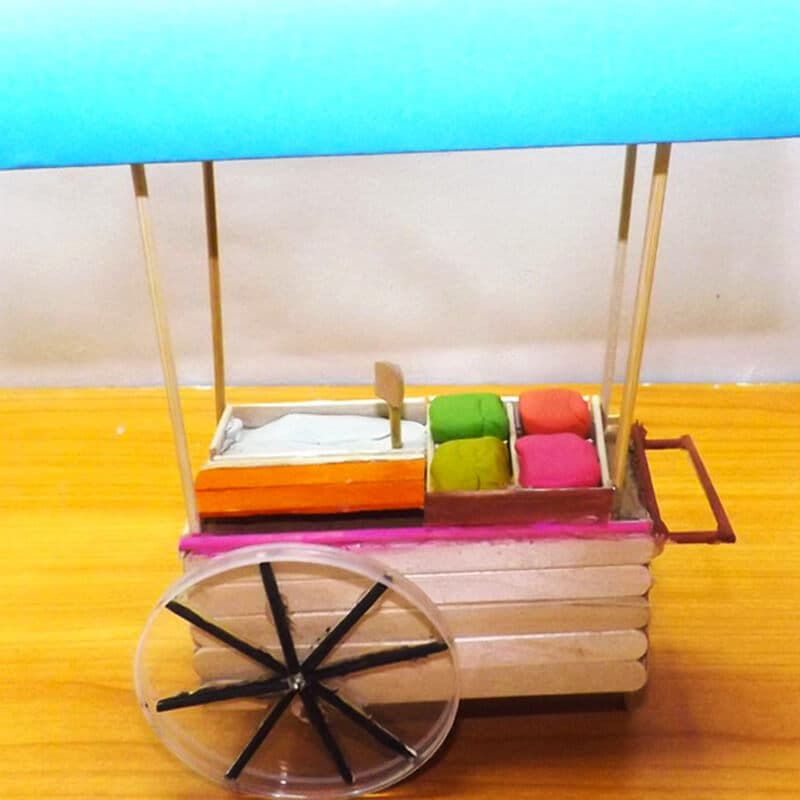 popsicles stick icecream cart 33