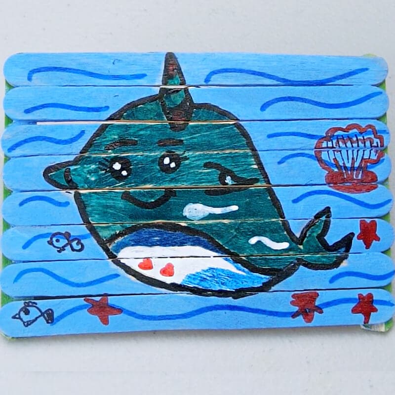popstick coaster craft kid 30