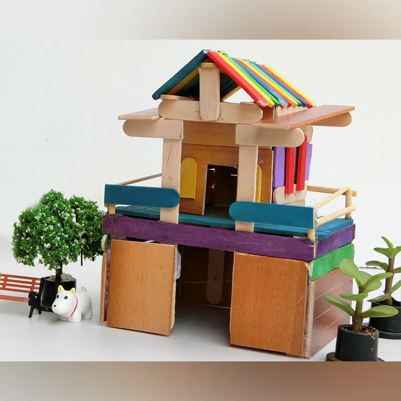 Mini Two Storeys Popstick House 4