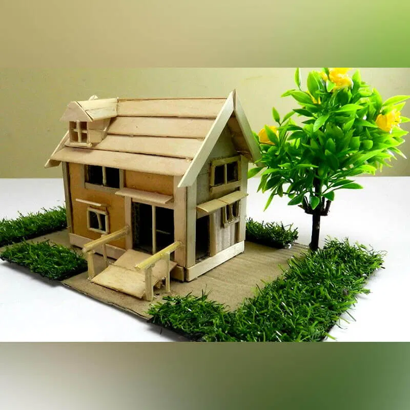 11 popsicle stick house 10