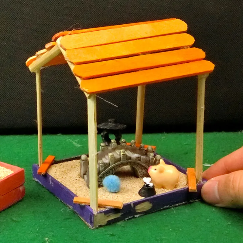 14 popsicle stick sandbox 9