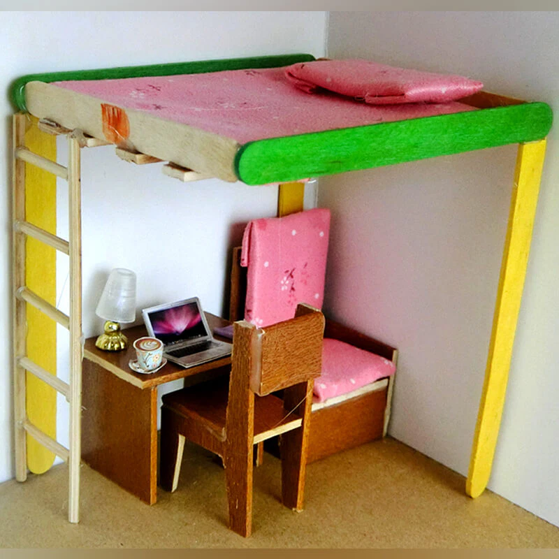 15 popsicle stick bed 13