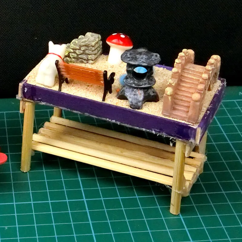 15 popsicle stick sandpit 10