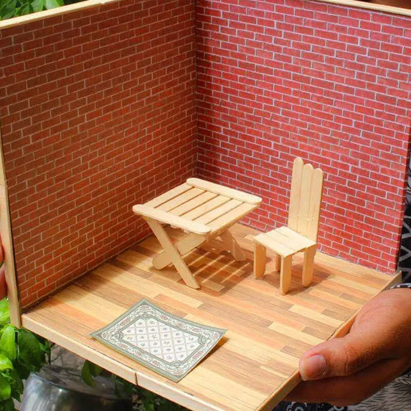 18 dollhouse with popstick table