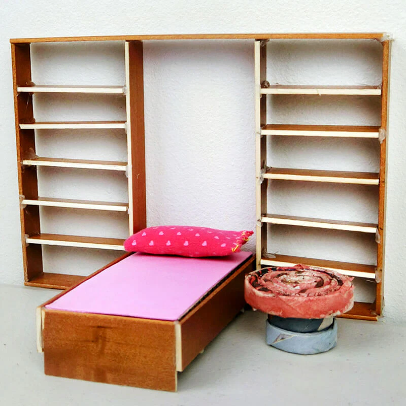 18 miniature wooden bed 9
