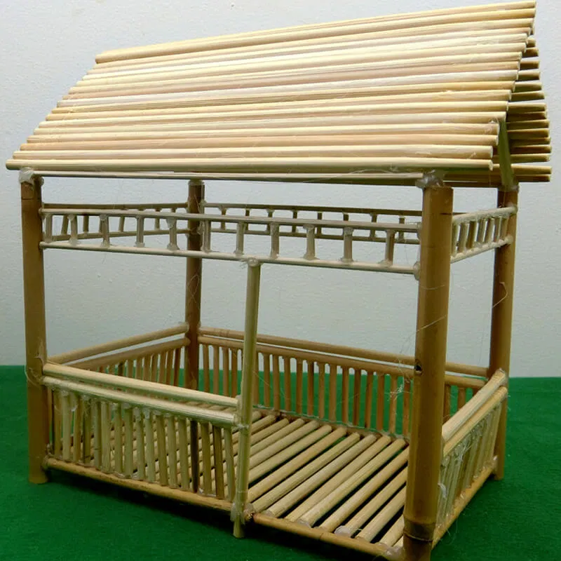 24 miniature wooden hut 9