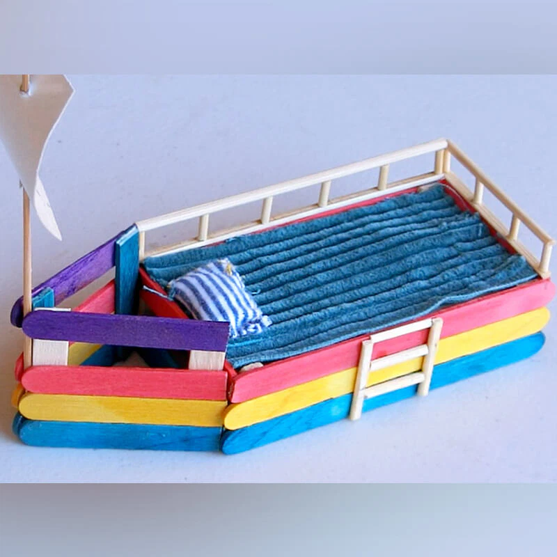 25 popsicle stick boat bed 16
