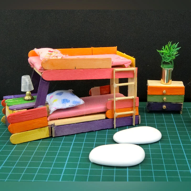 6 popsicle stick bed 11