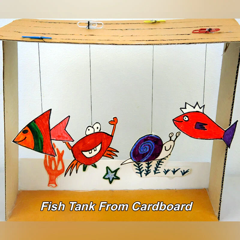 cardboard fish tank 1