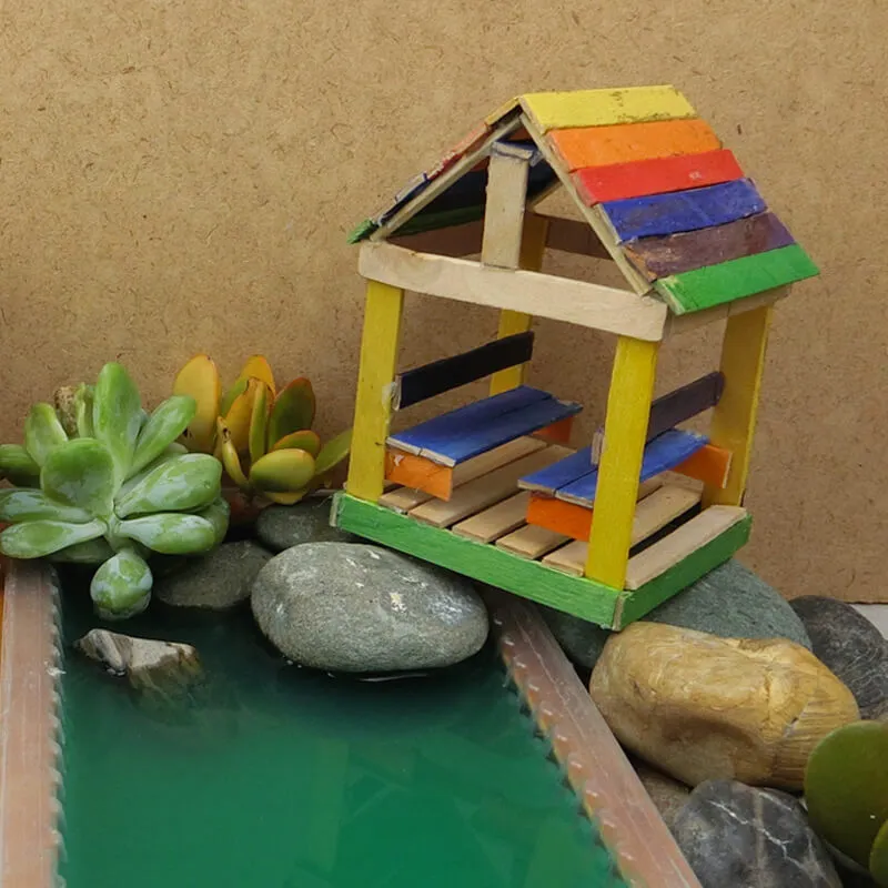 popsicle stick fairy garden 29